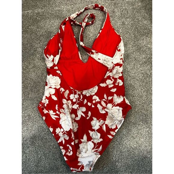 L'Agence Women's Rouge Lisa Ikebana Plunge Floral One-Piece Swimsuit Sz XL NWOT - Picture 8 of 10